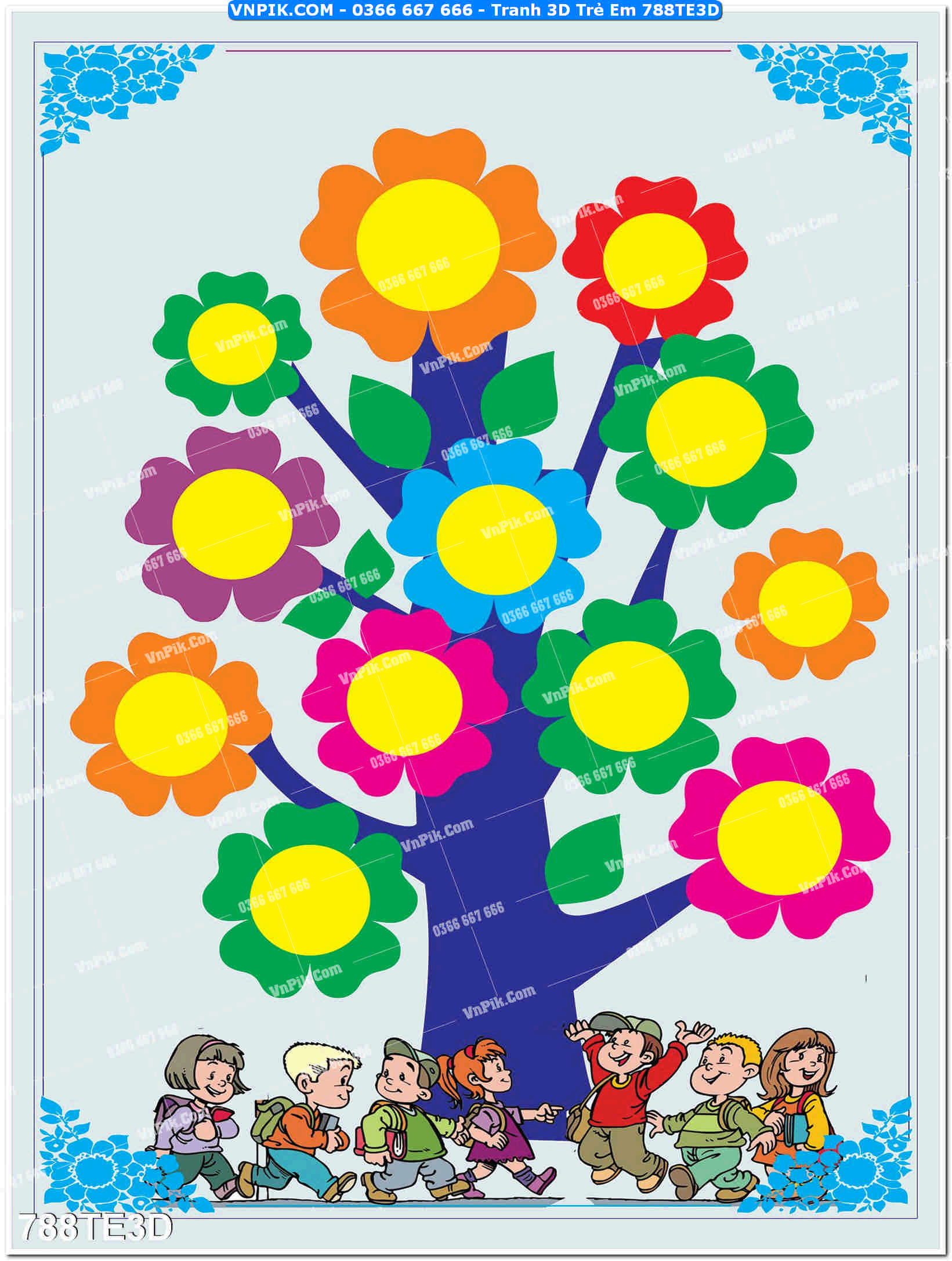 Tranh 3D Trẻ Em 788TE3D