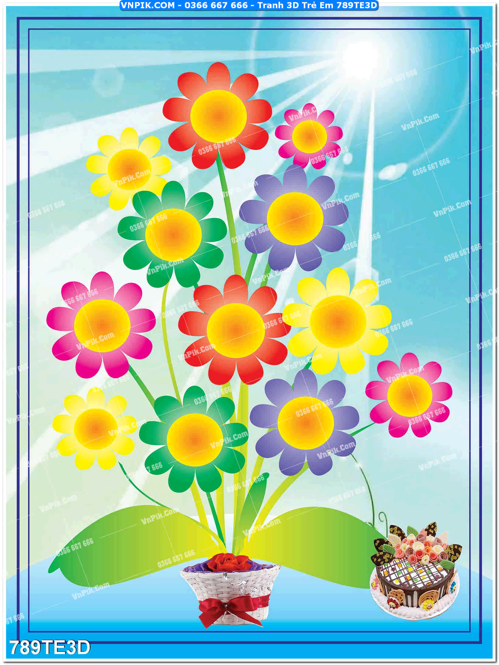 Tranh 3D Trẻ Em 789TE3D