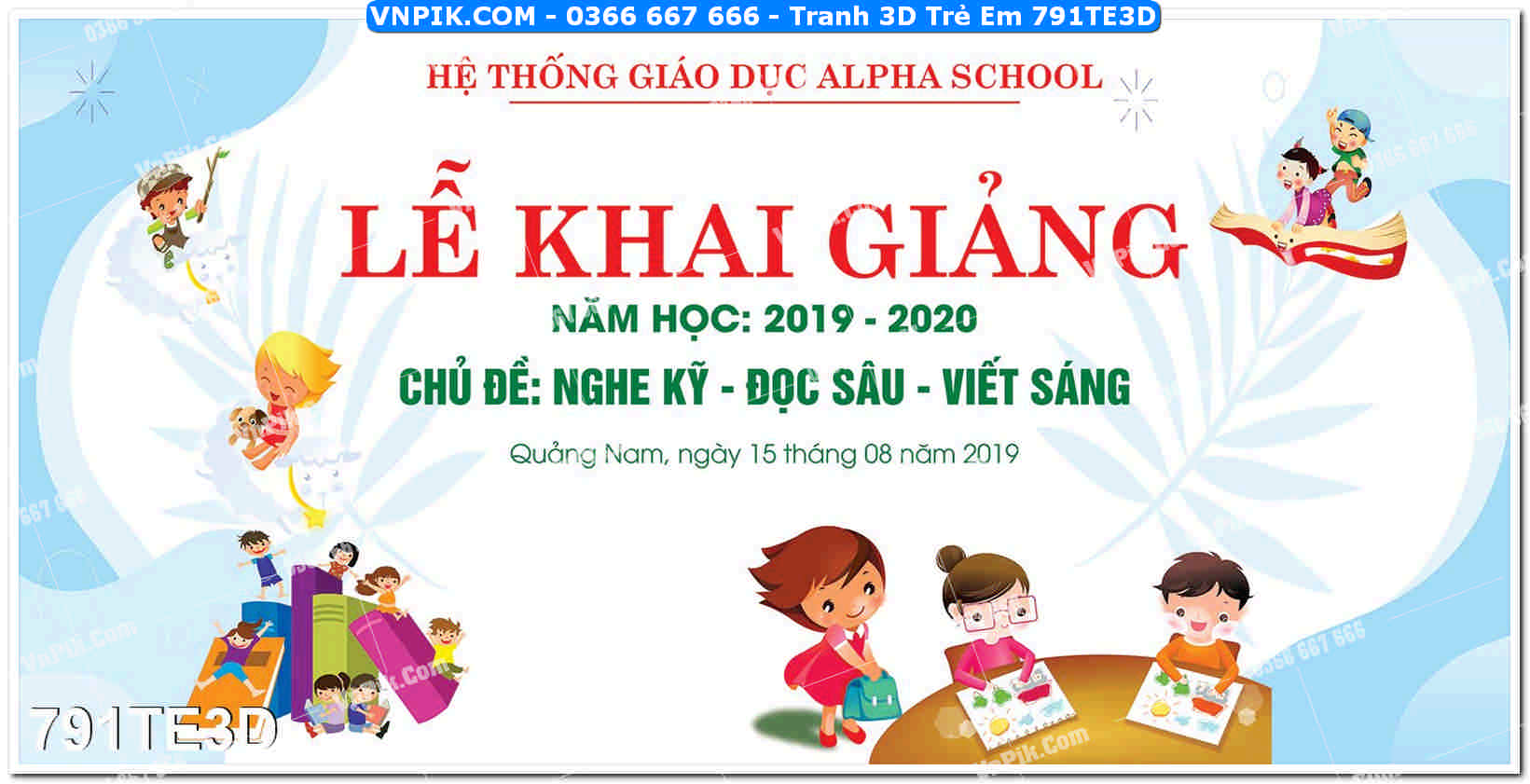 Tranh 3D Trẻ Em 791TE3D