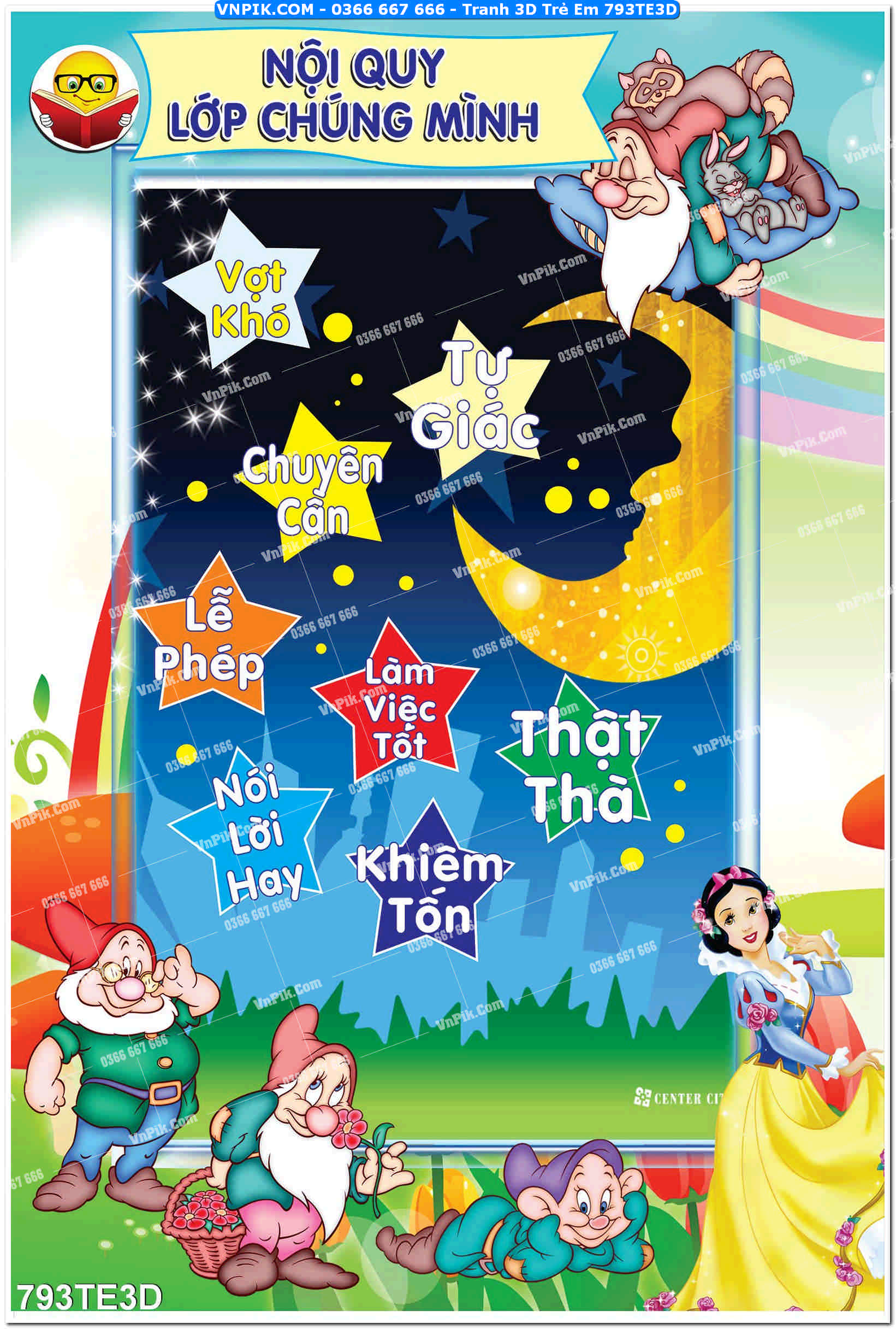 Tranh 3D Trẻ Em 793TE3D