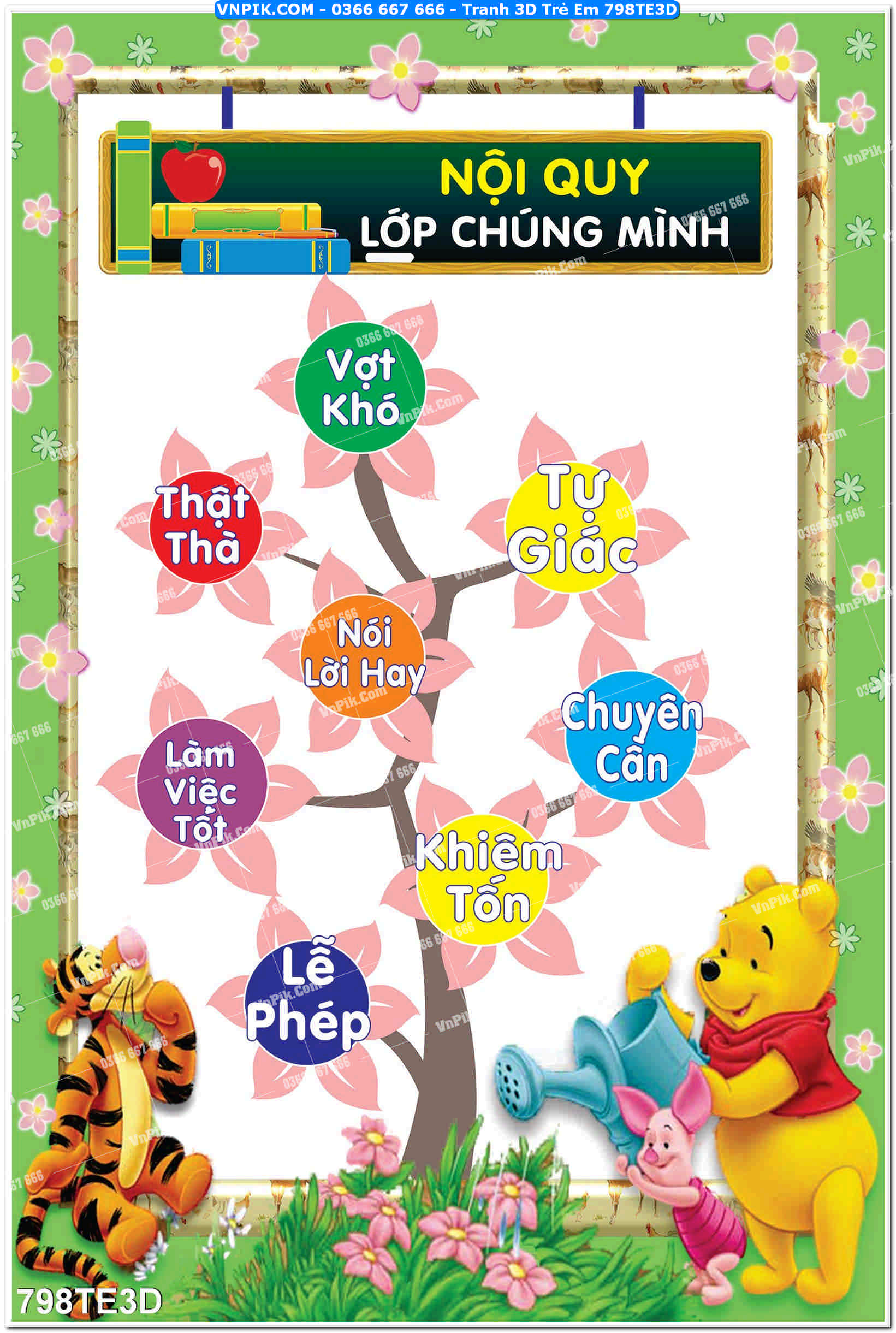 Tranh 3D Trẻ Em 798TE3D