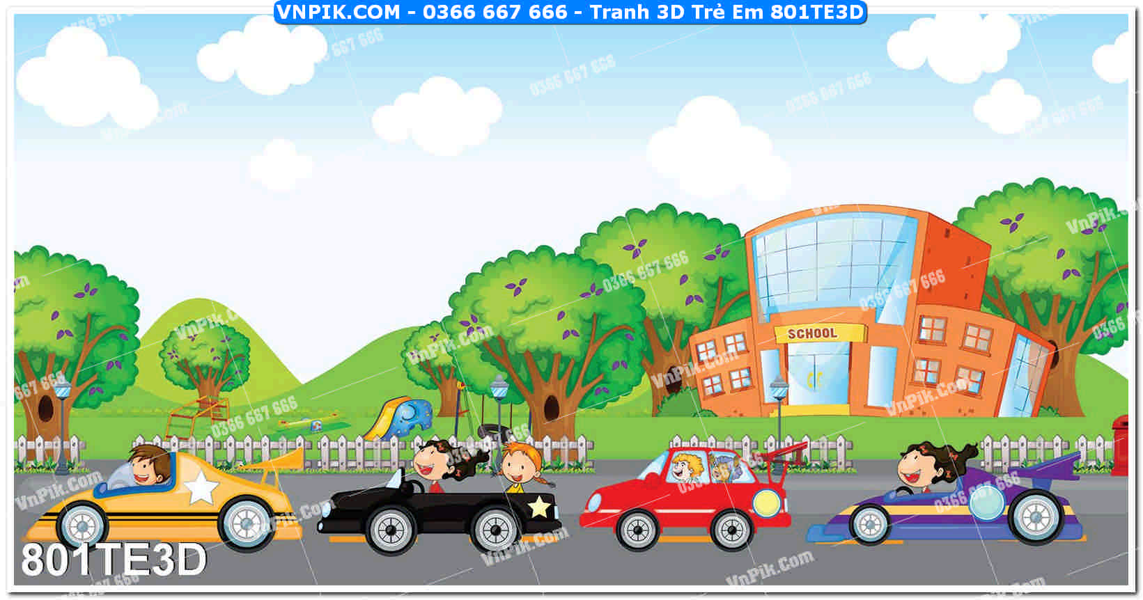 Tranh 3D Trẻ Em 801TE3D