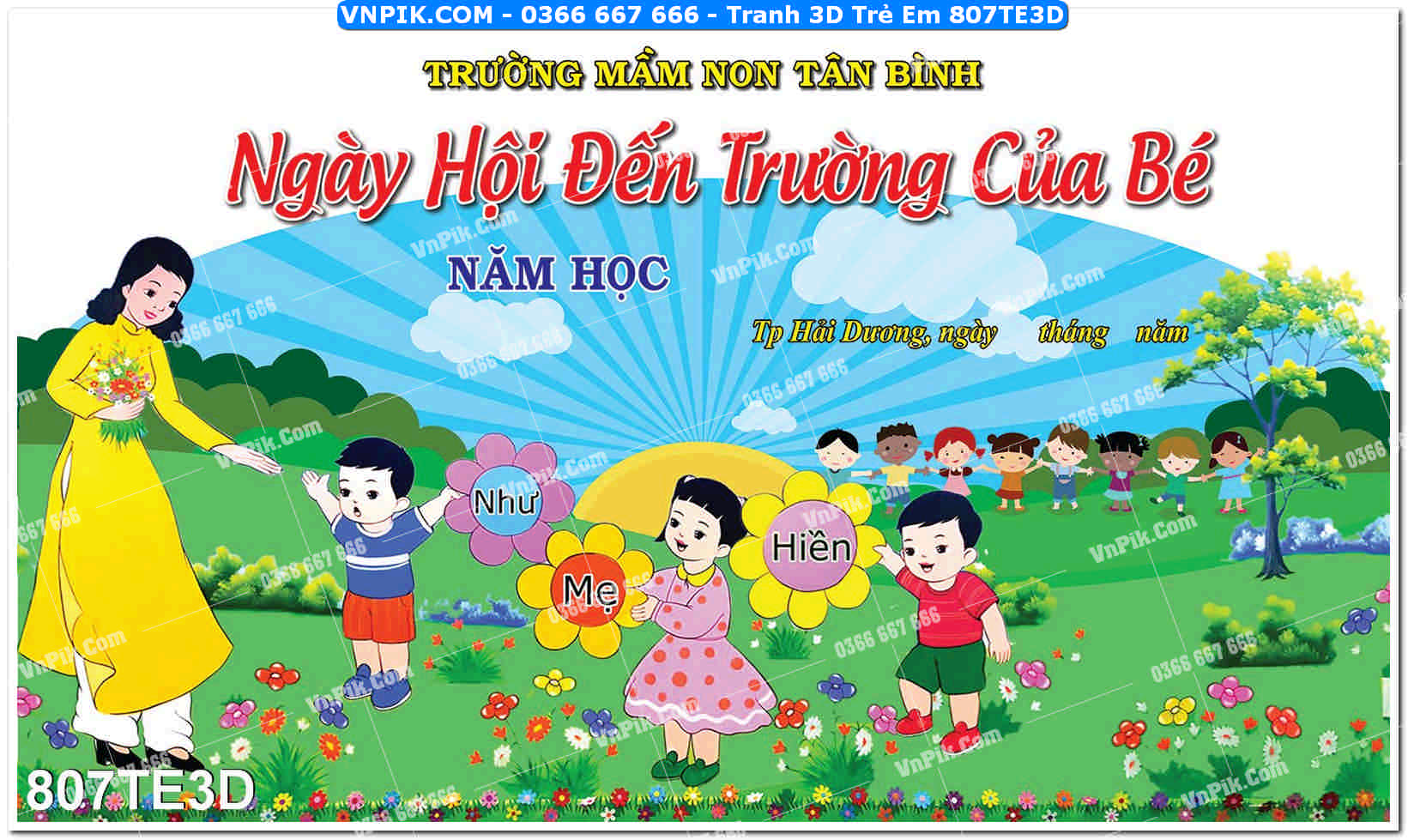 Tranh 3D Trẻ Em 807TE3D