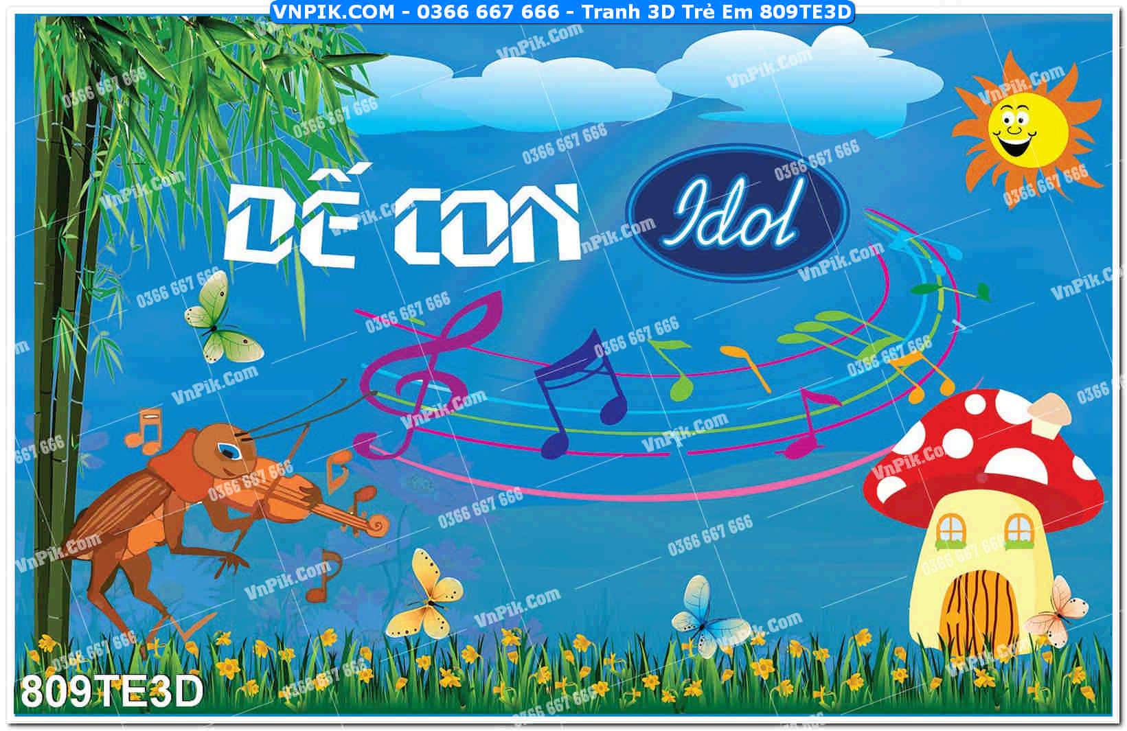 Tranh 3D Trẻ Em 809TE3D