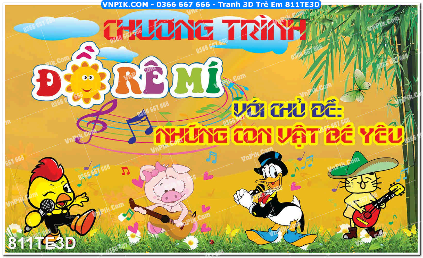 Tranh 3D Trẻ Em 811TE3D