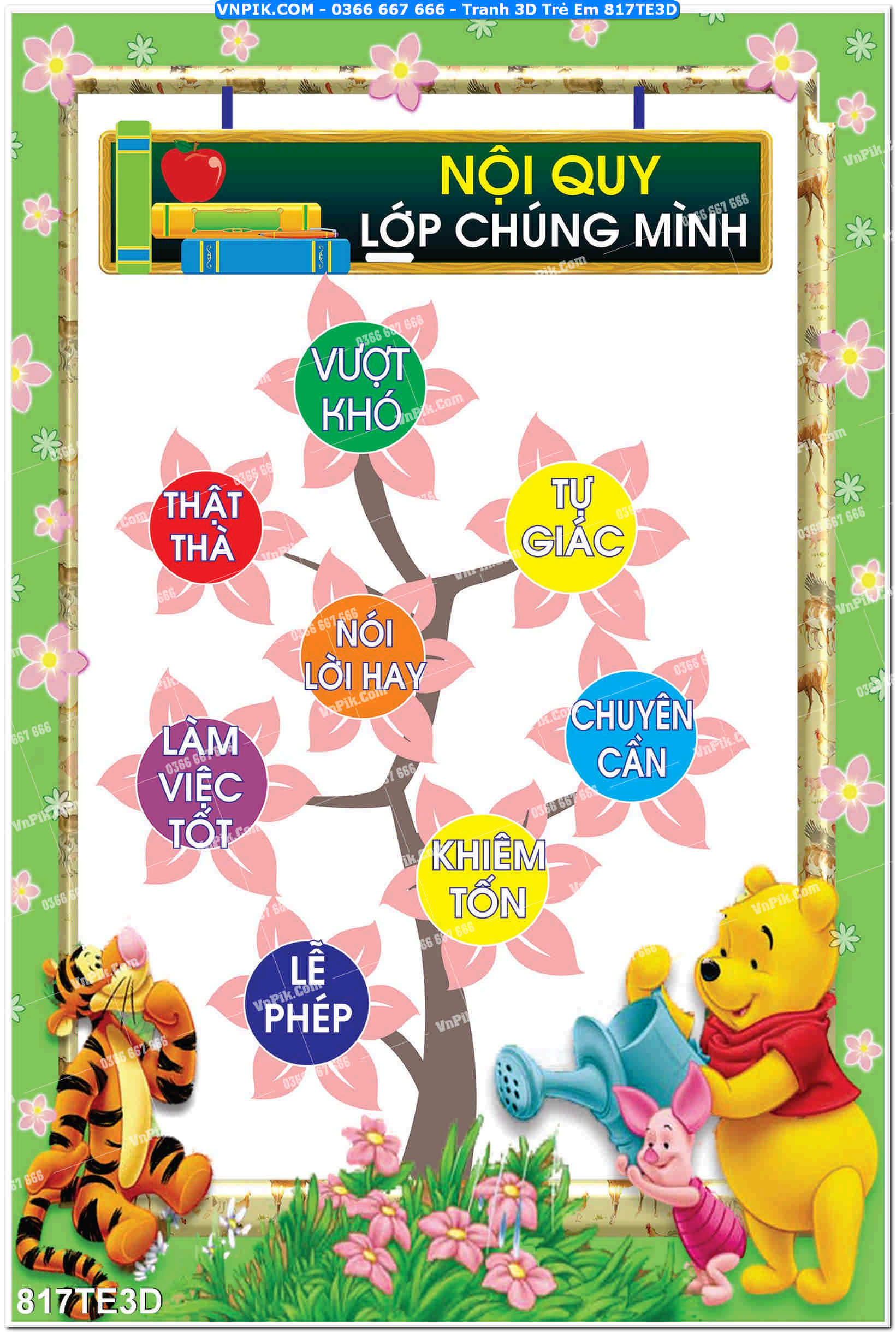 Tranh 3D Trẻ Em 817TE3D