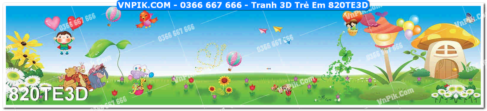 Tranh 3D Trẻ Em 820TE3D