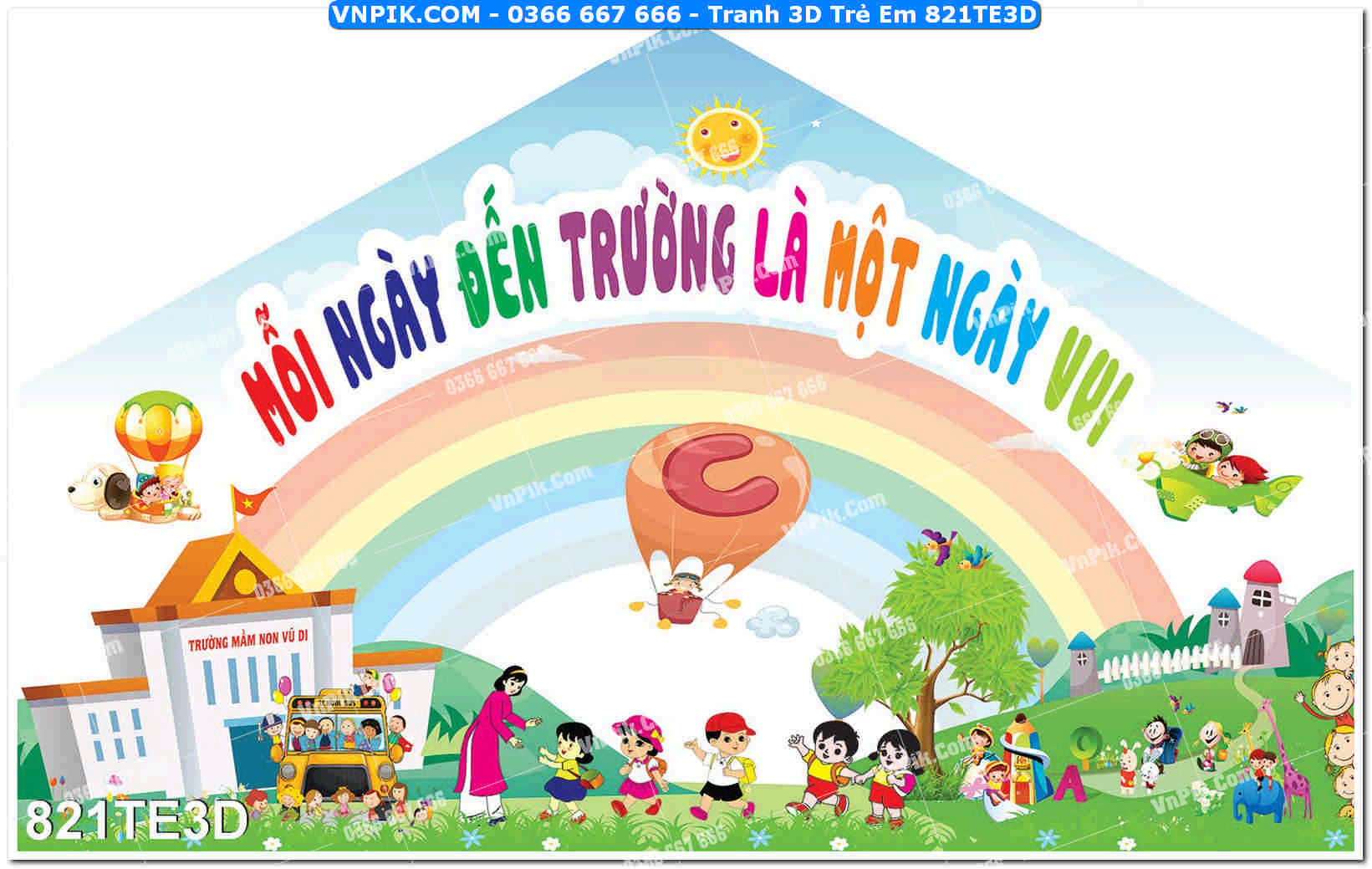 Tranh 3D Trẻ Em 821TE3D