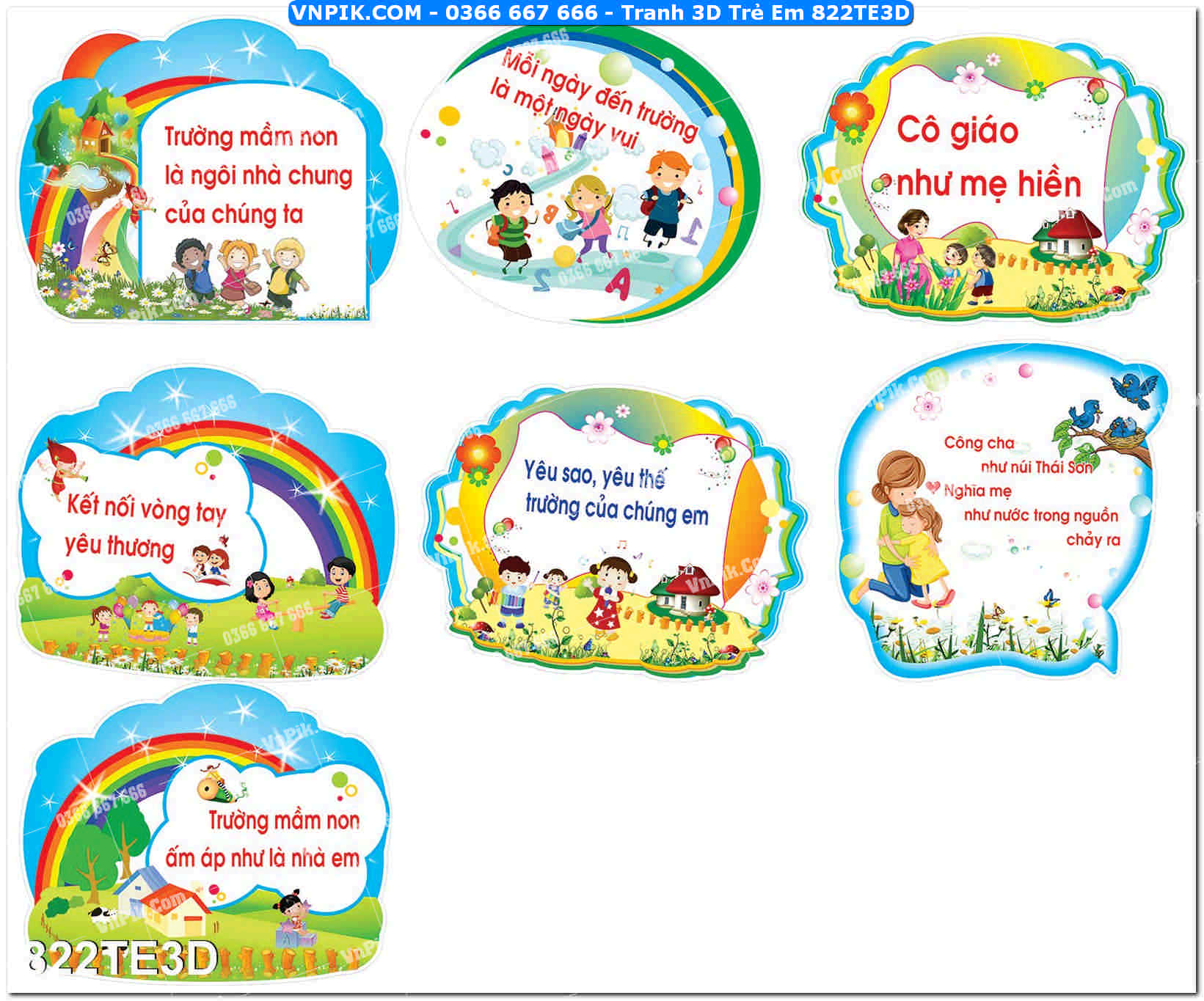 Tranh 3D Trẻ Em 822TE3D