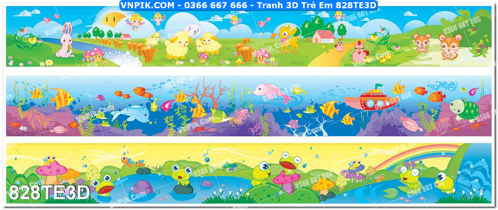 Tranh 3D Trẻ Em 828TE3D