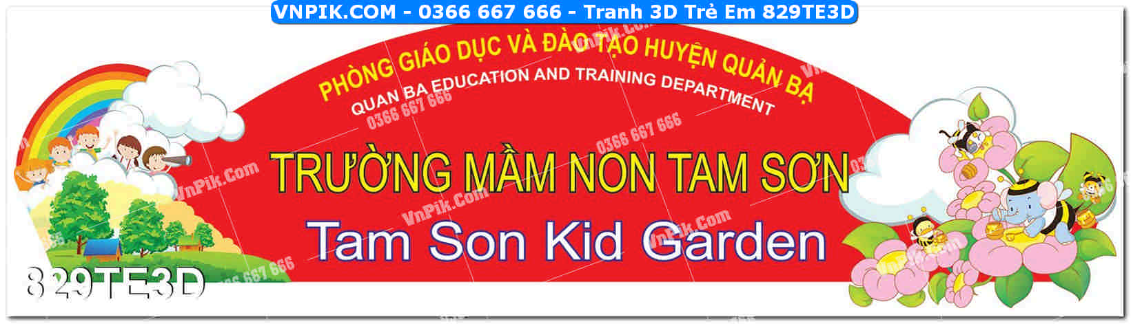 Tranh 3D Trẻ Em 829TE3D