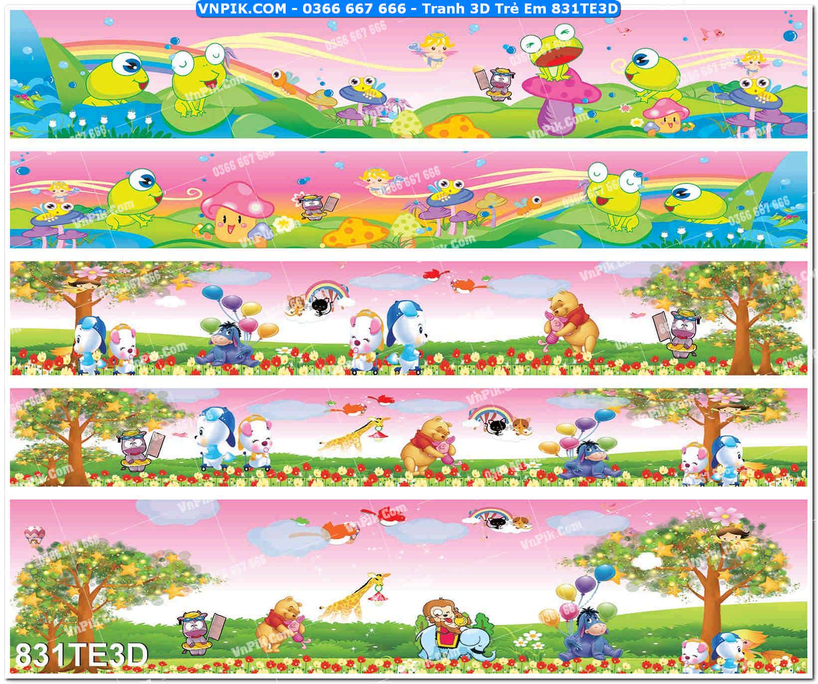 Tranh 3D Trẻ Em 831TE3D