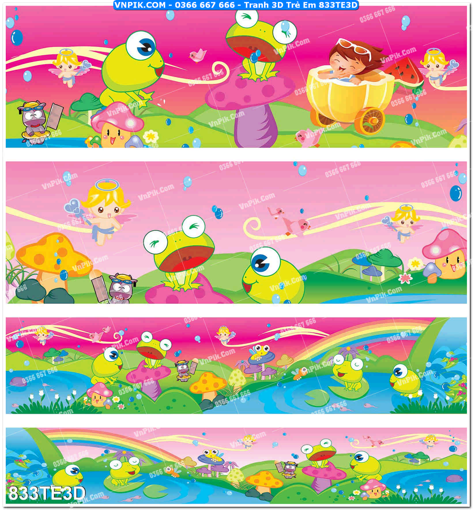 Tranh 3D Trẻ Em 833TE3D