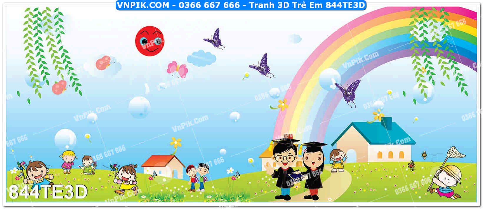 Tranh 3D Trẻ Em 844TE3D