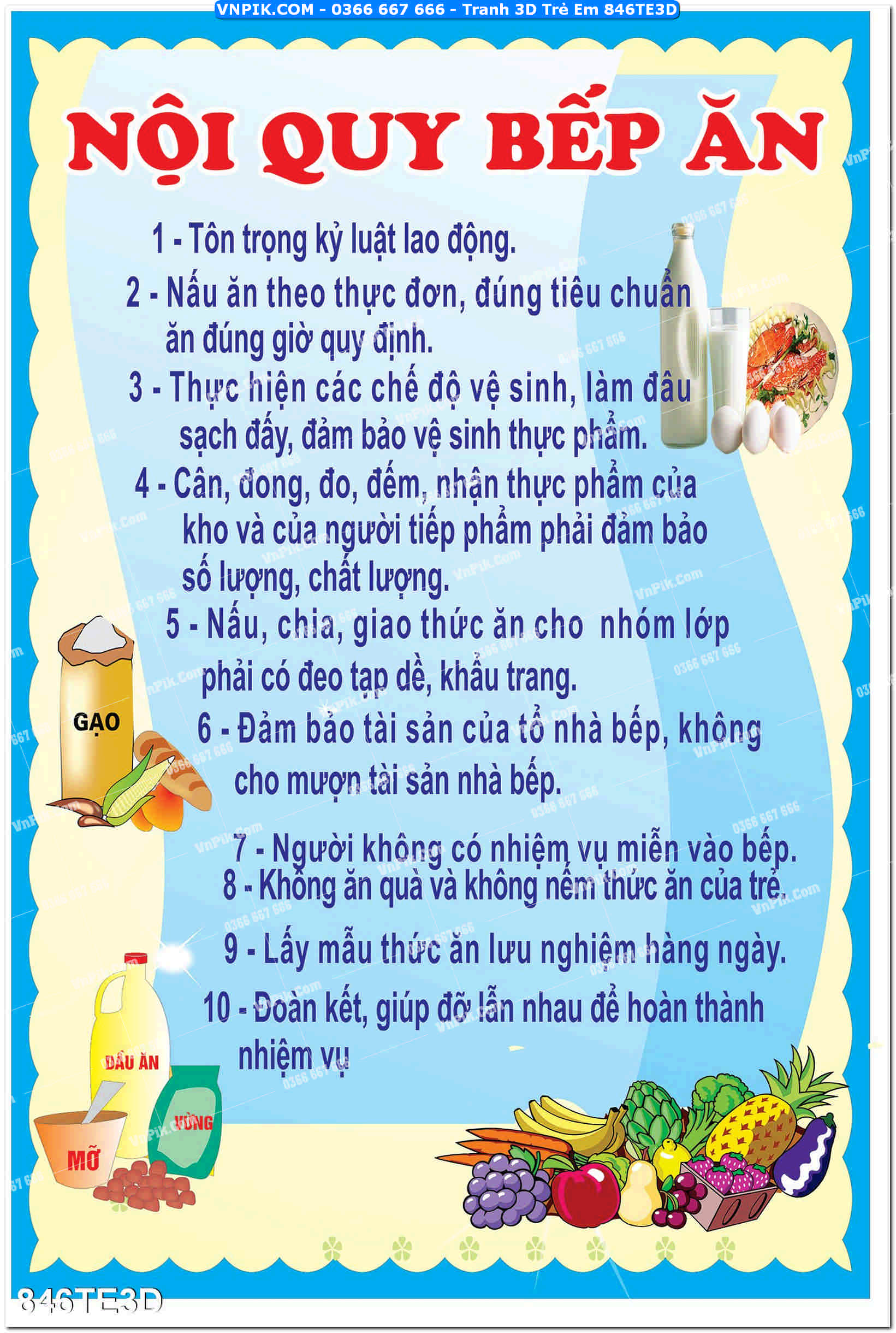 Tranh 3D Trẻ Em 846TE3D