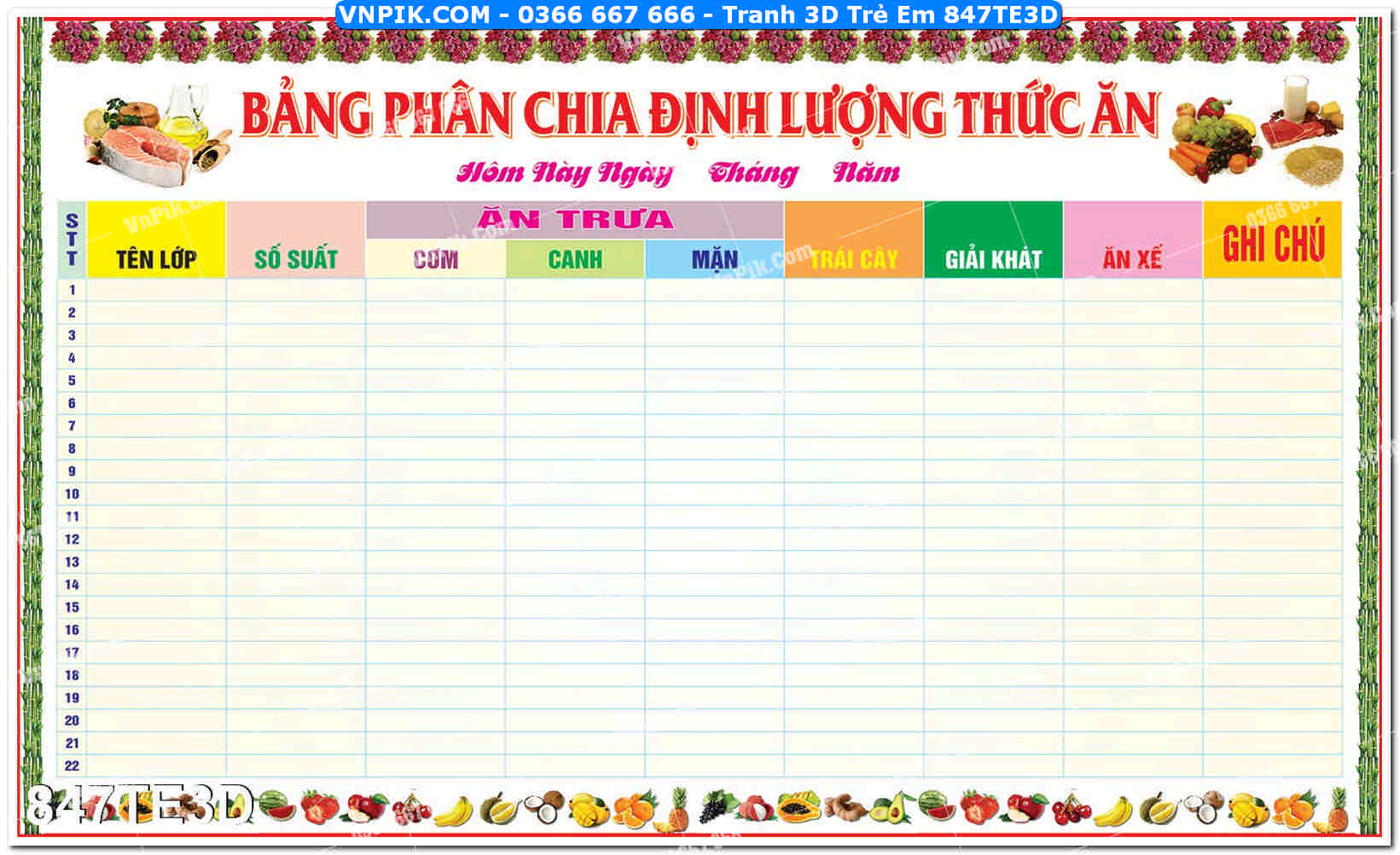 Tranh 3D Trẻ Em 847TE3D