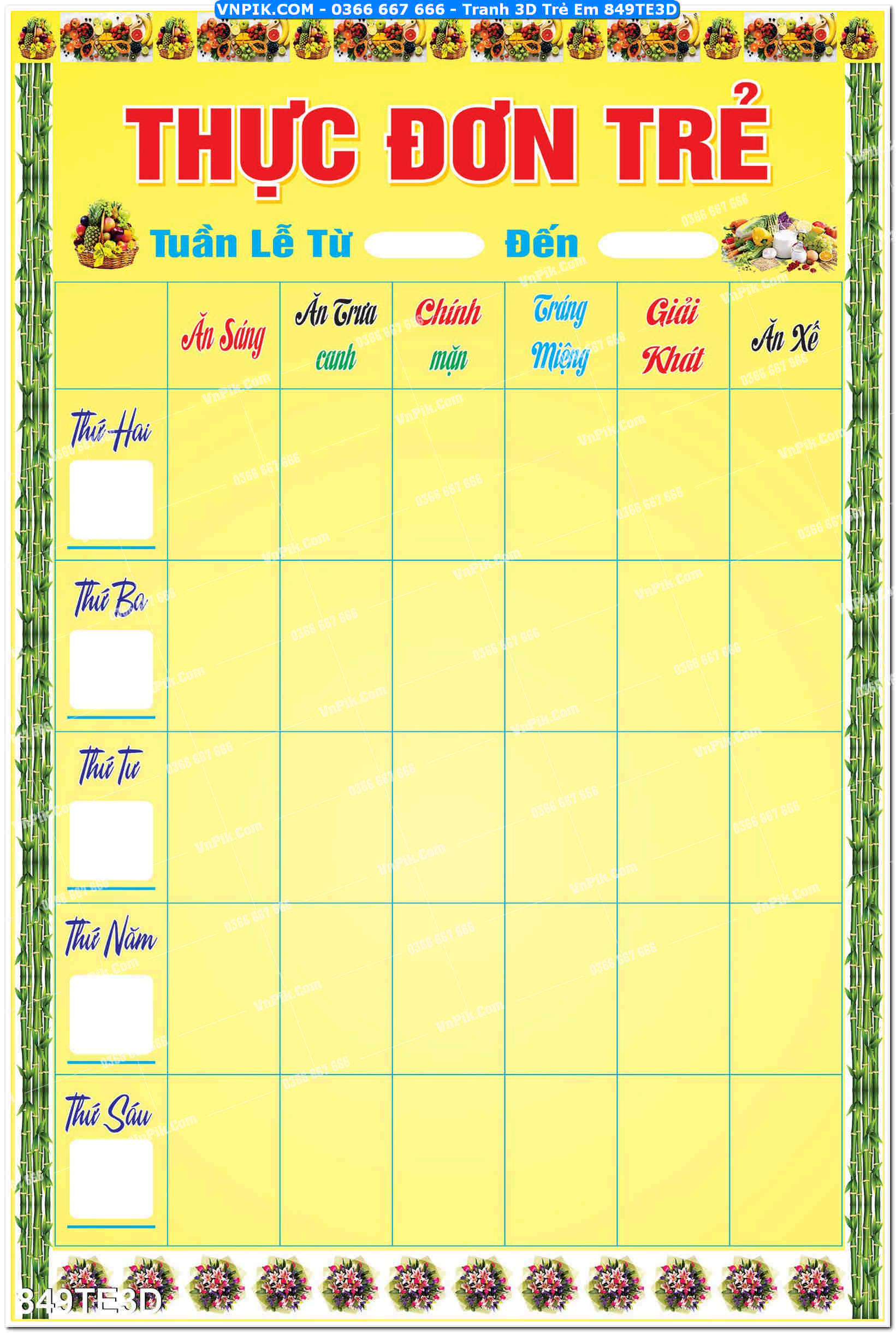 Tranh 3D Trẻ Em 849TE3D