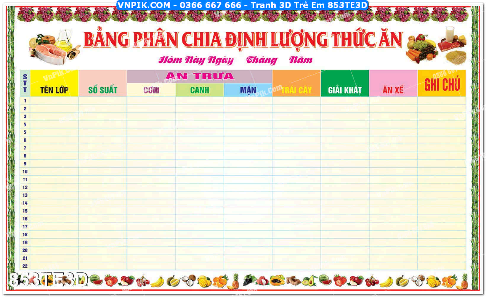 Tranh 3D Trẻ Em 853TE3D