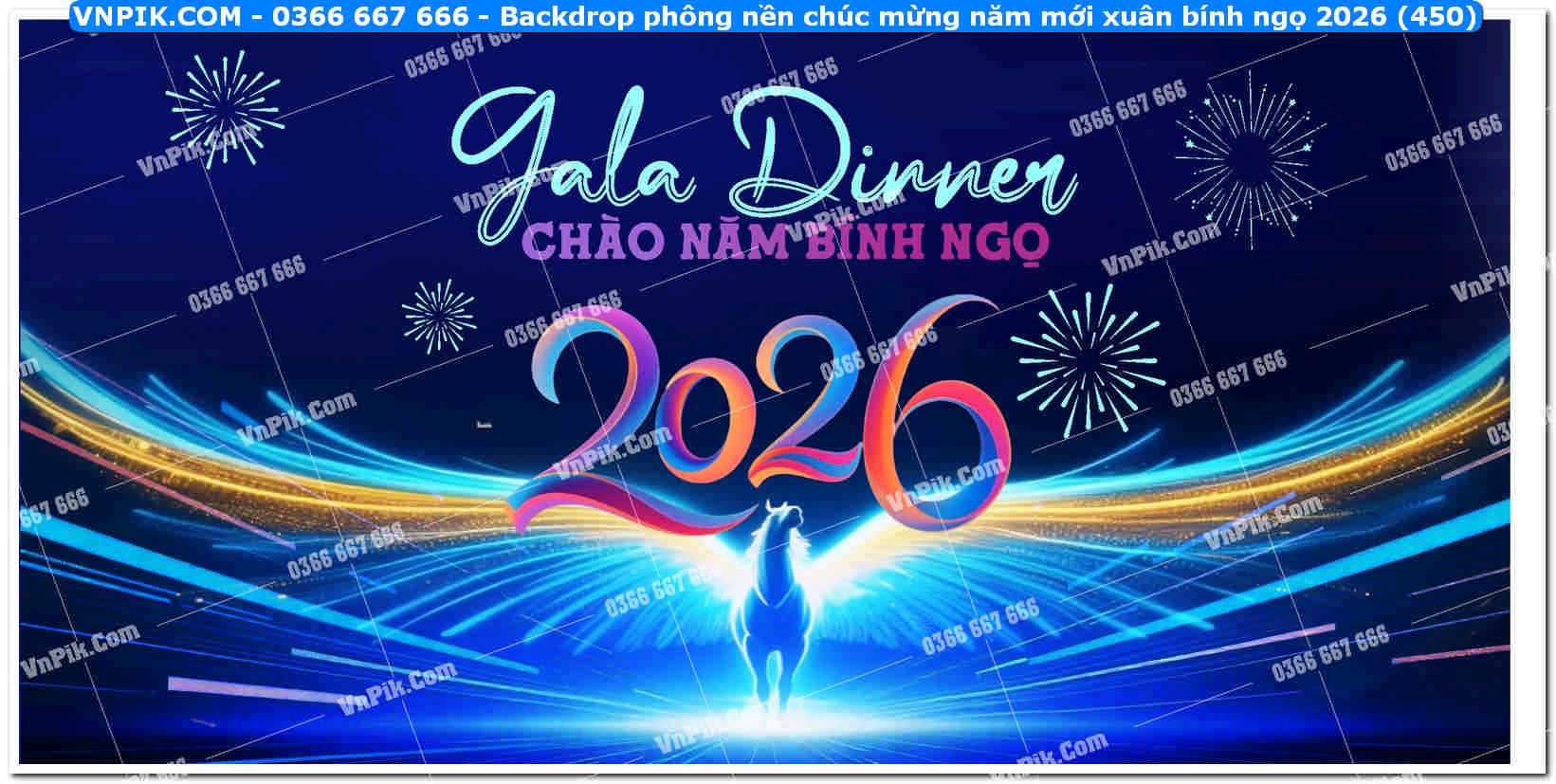 Backdrop phông nền chúc mừng năm mới xuân bính ngọ 2026 (450)
