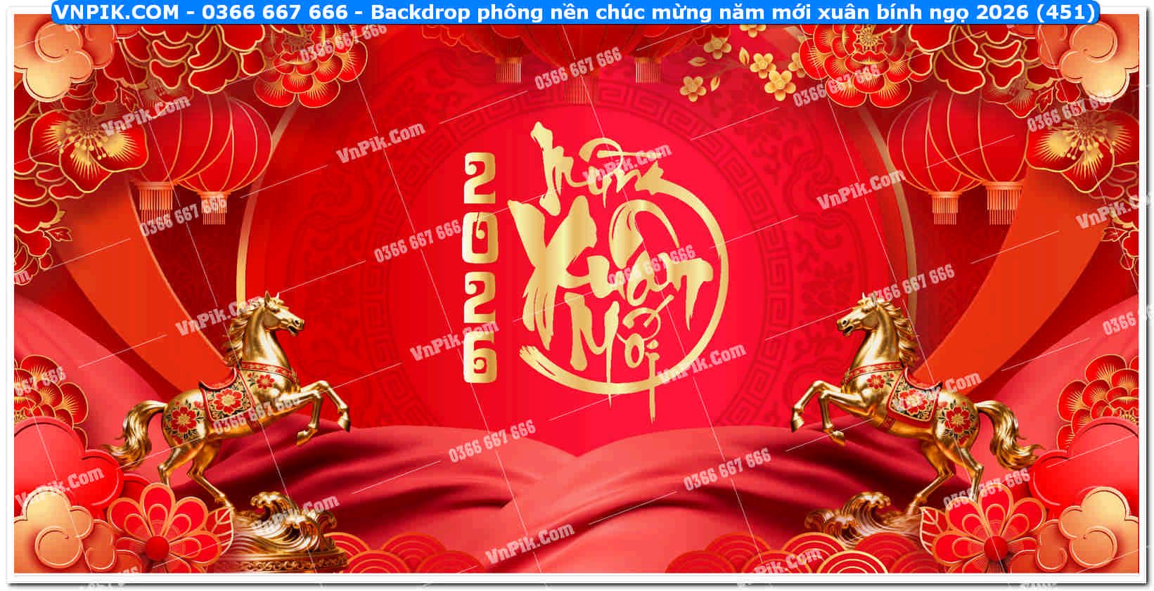 Backdrop phông nền chúc mừng năm mới xuân bính ngọ 2026 (451)