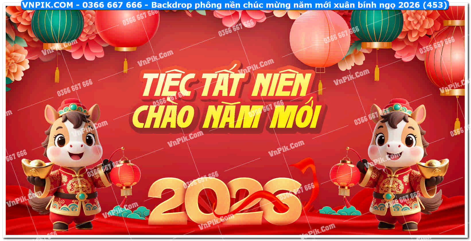 Backdrop phông nền chúc mừng năm mới xuân bính ngọ 2026 (453)