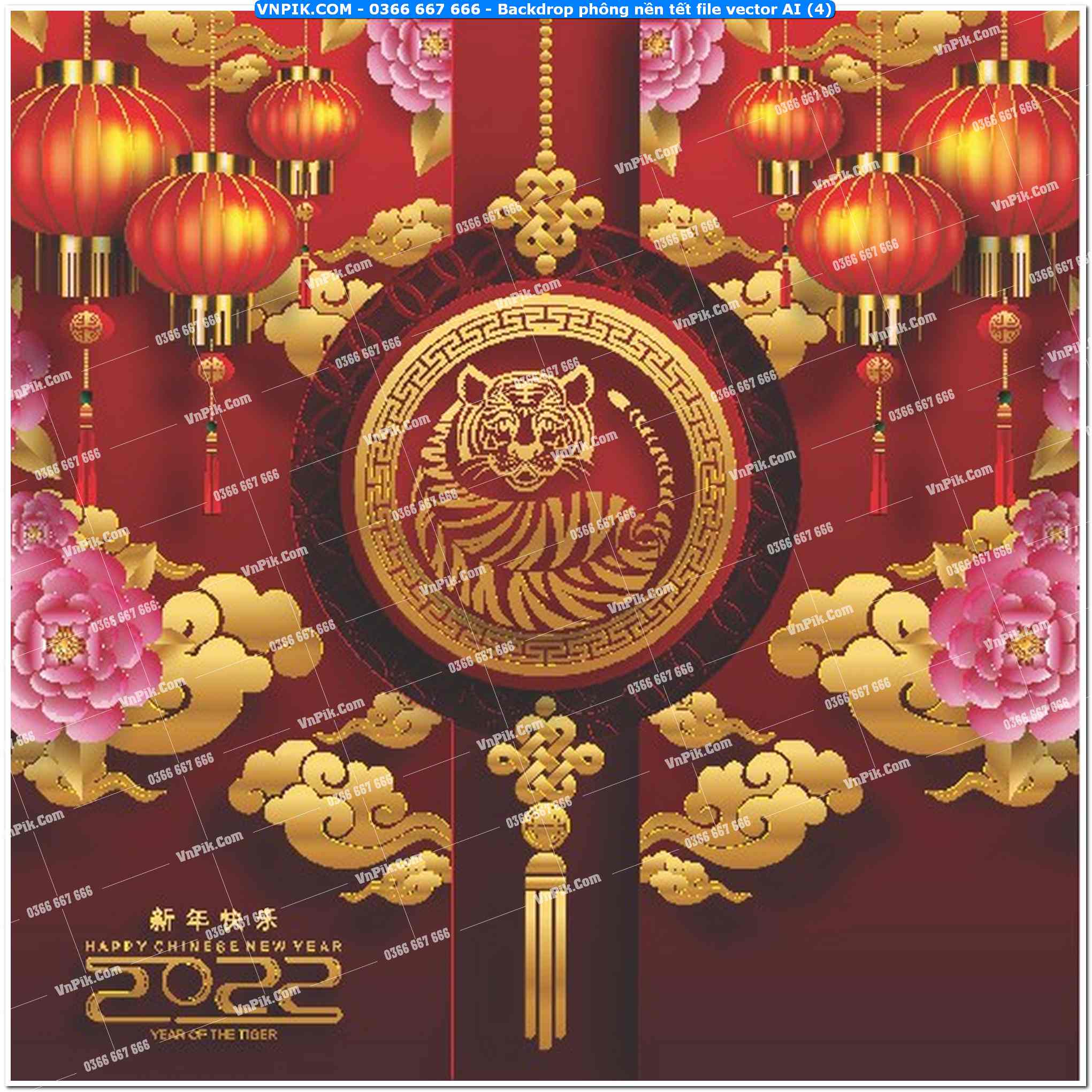 Backdrop phông nền tết file vector AI (4)