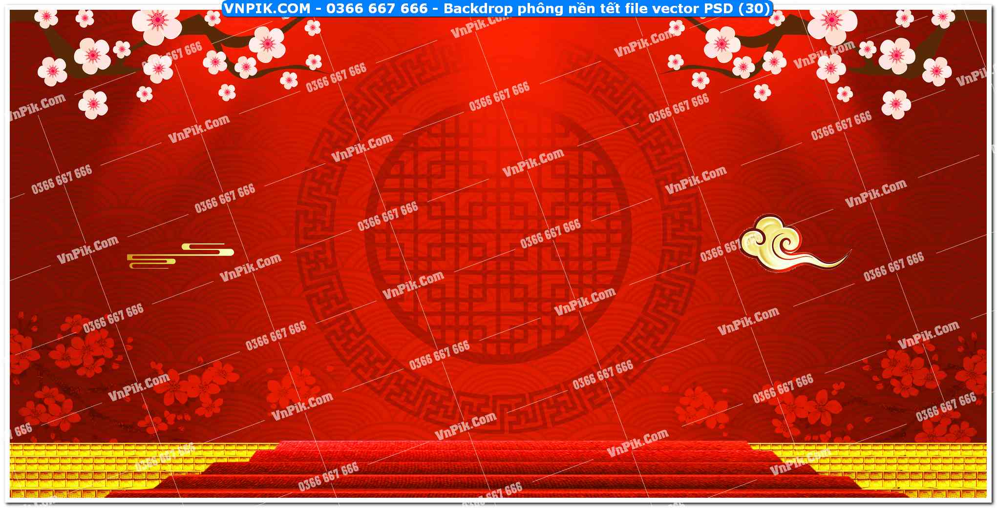 Backdrop phông nền tết file vector PSD (30)