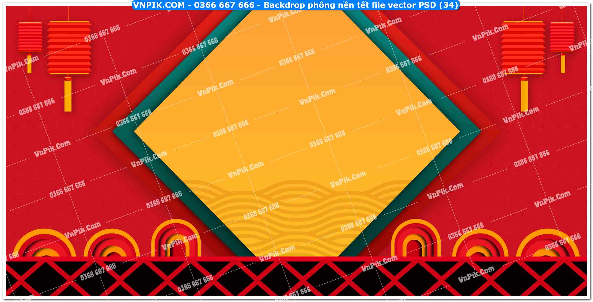 Backdrop phông nền tết file vector PSD (34)