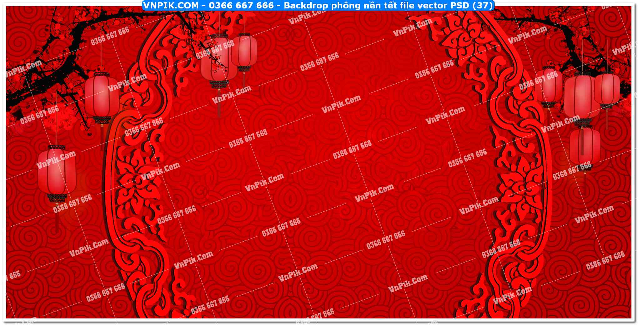 Backdrop phông nền tết file vector PSD (37)
