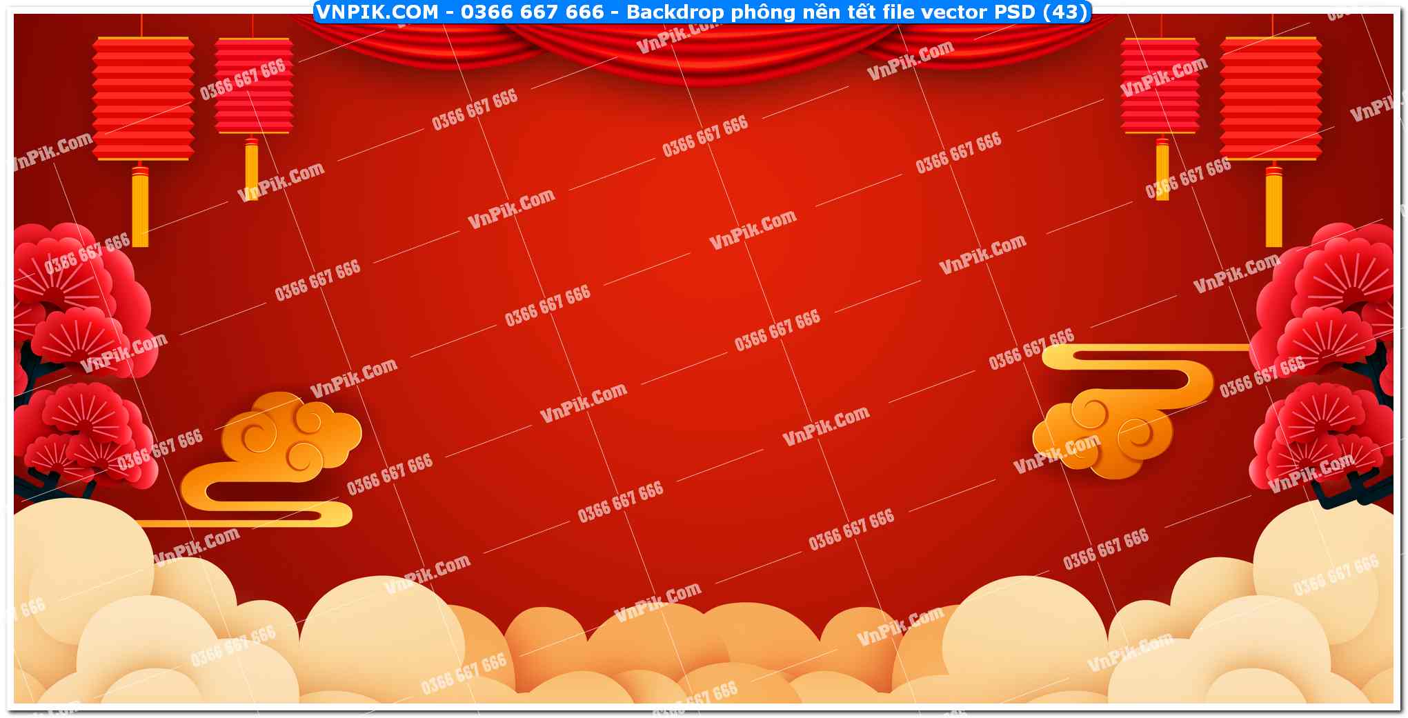 Backdrop phông nền tết file vector PSD (43)