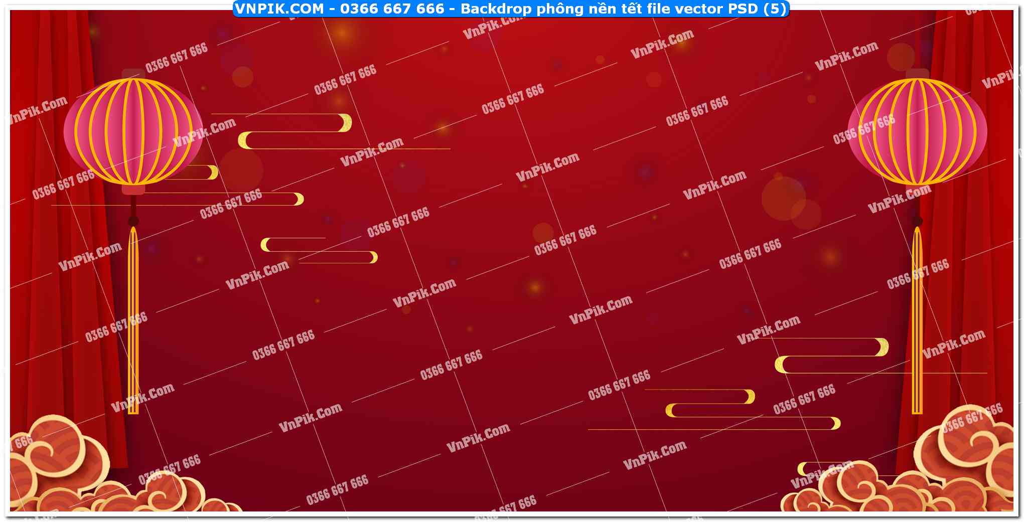 Backdrop phông nền tết file vector PSD (5)