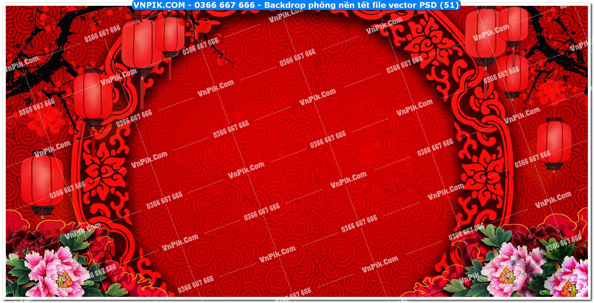 Backdrop phông nền tết file vector PSD (51)