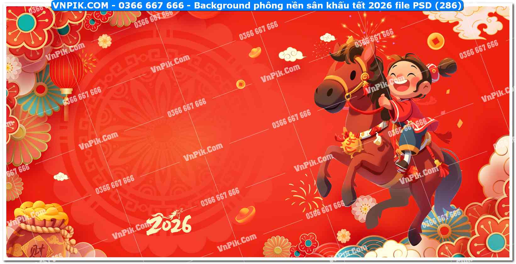 Background phông nền sân khấu tết 2026 file PSD (286)