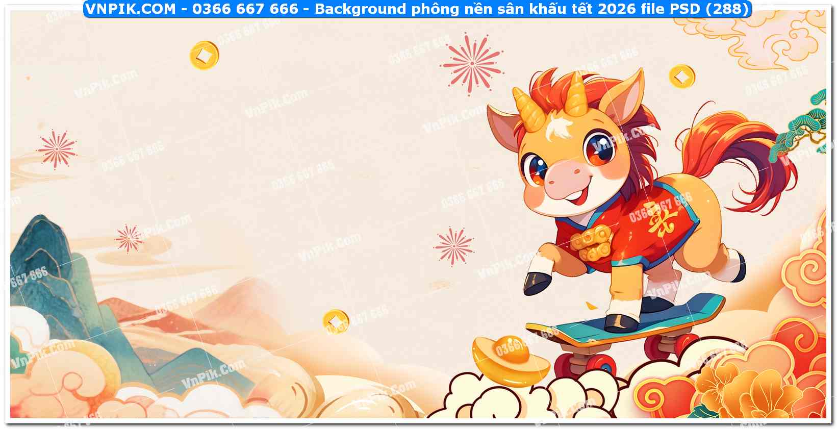 Background phông nền sân khấu tết 2026 file PSD (288)