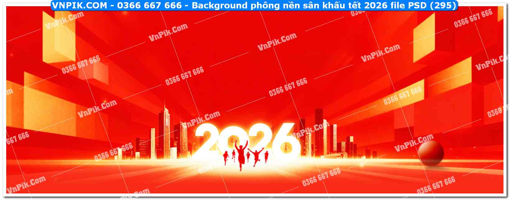 Background phông nền sân khấu tết 2026 file PSD (295)