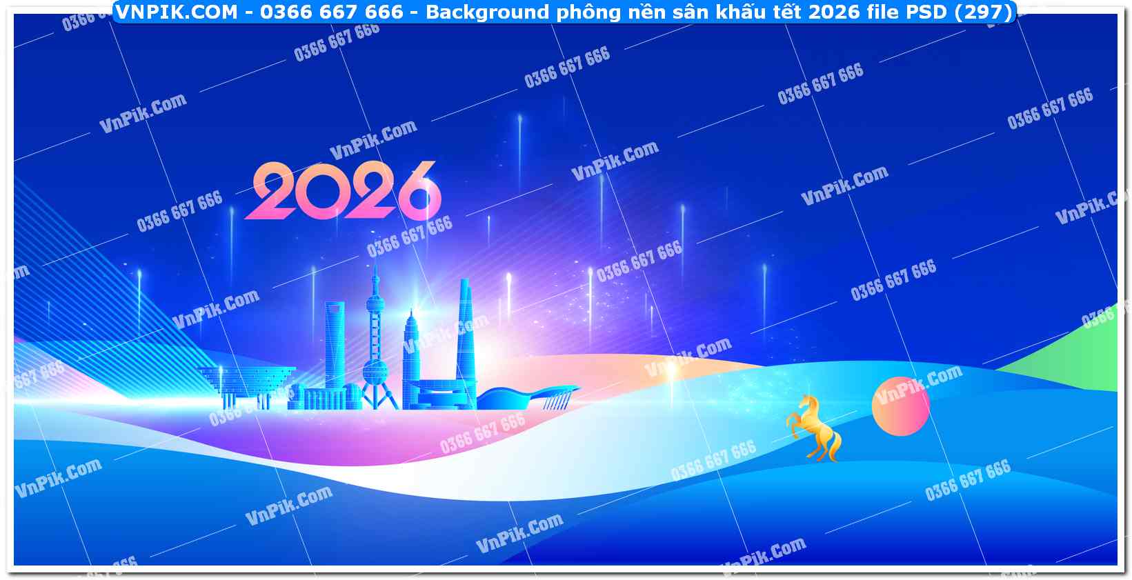Background phông nền sân khấu tết 2026 file PSD (297)