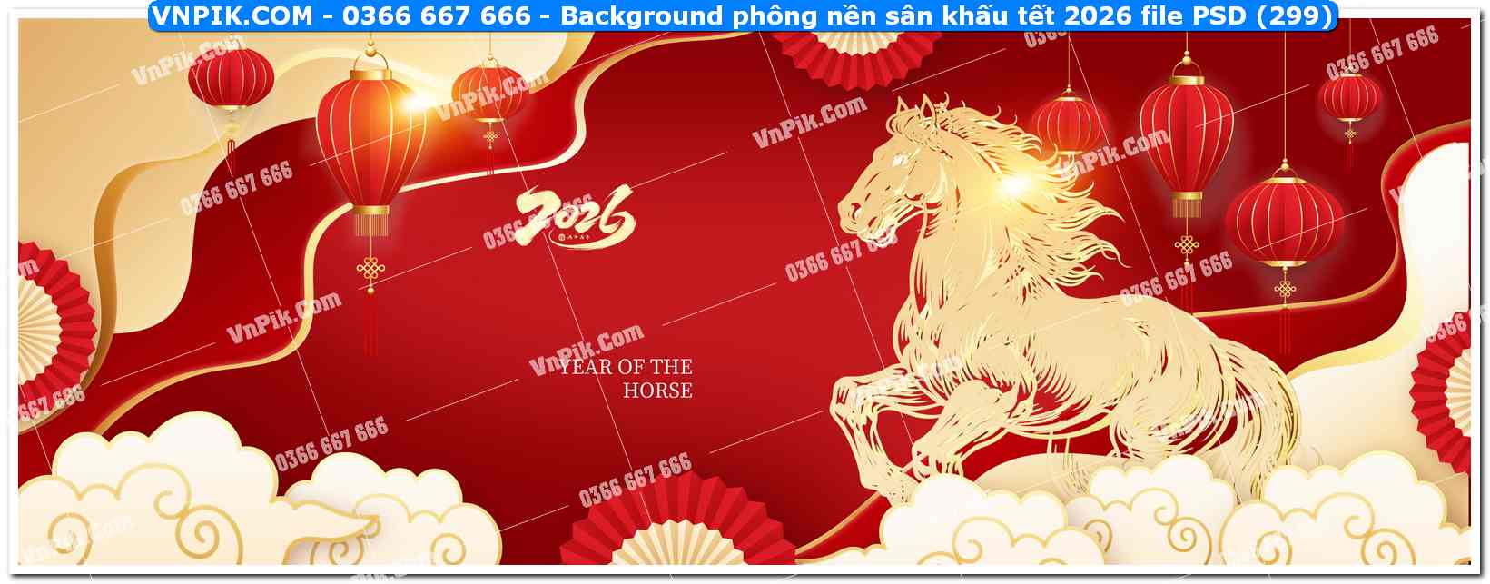 Background phông nền sân khấu tết 2026 file PSD (299)