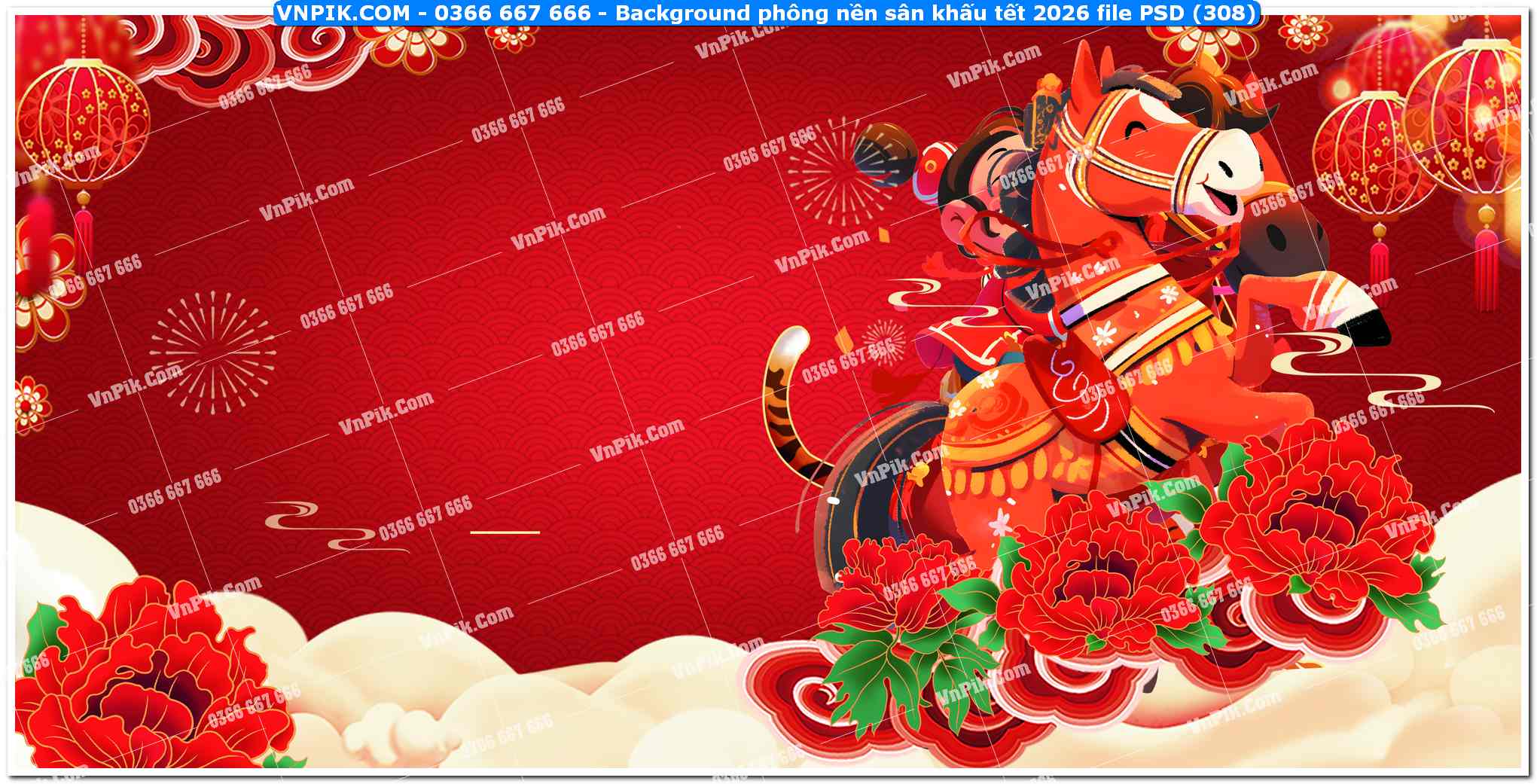 Background phông nền sân khấu tết 2026 file PSD (308)