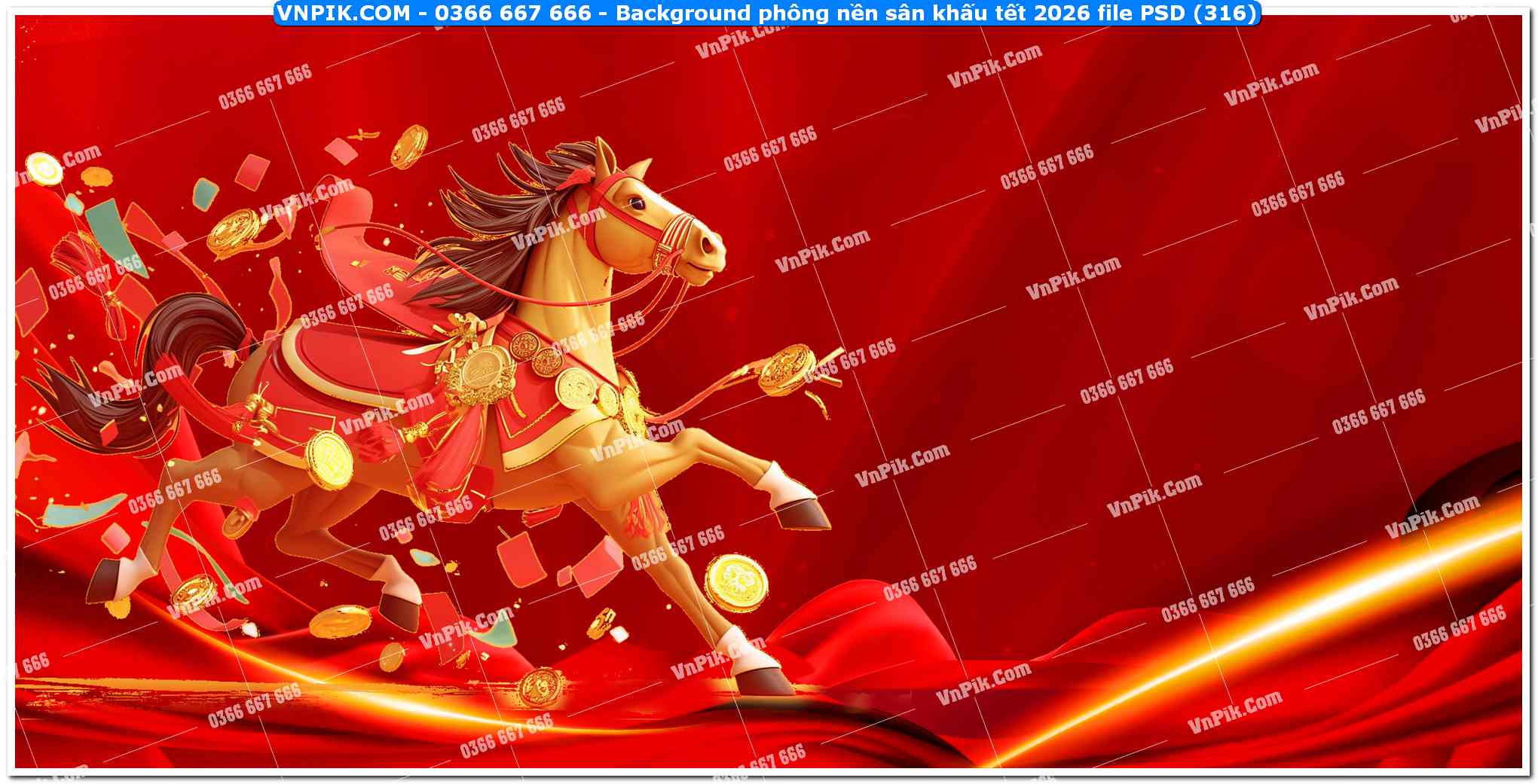 Background phông nền sân khấu tết 2026 file PSD (316)