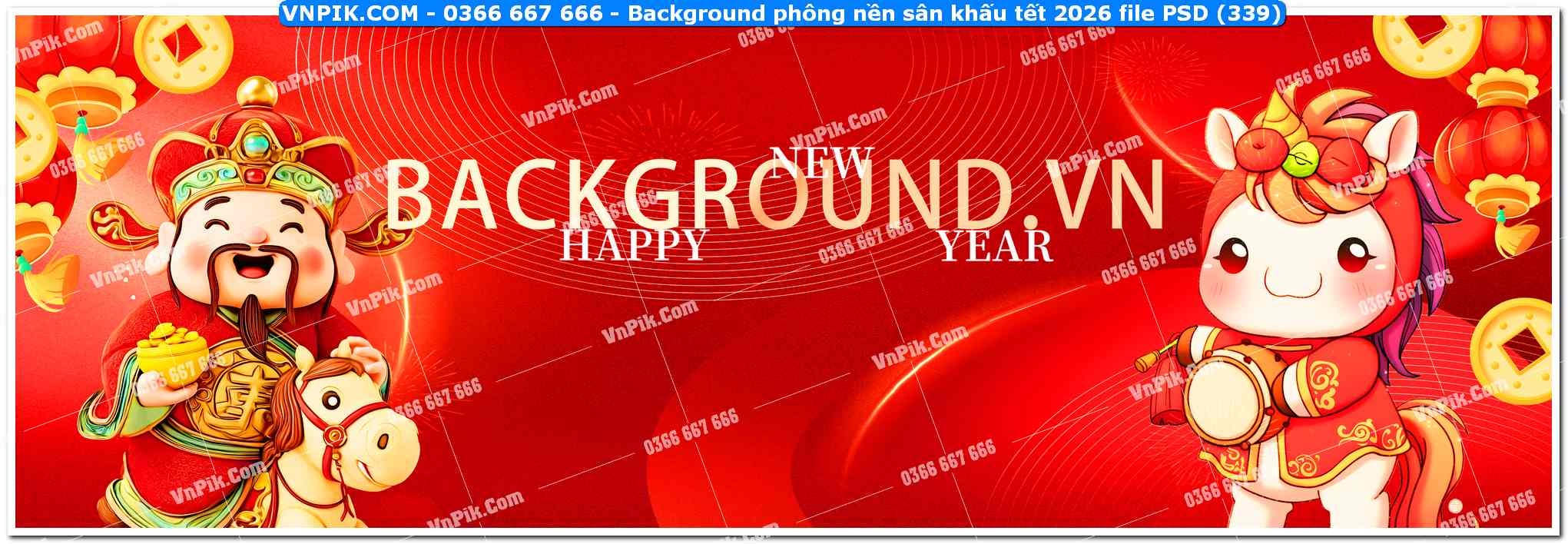 Background phông nền sân khấu tết 2026 file PSD (339)