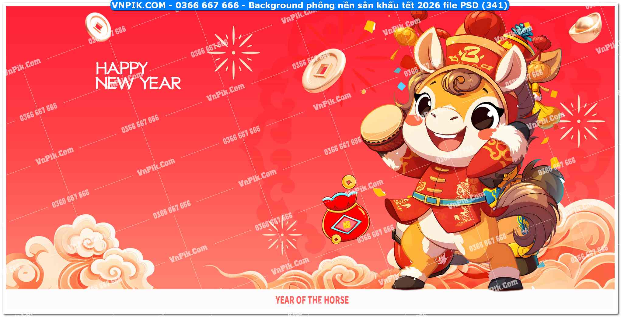 Background phông nền sân khấu tết 2026 file PSD (341)