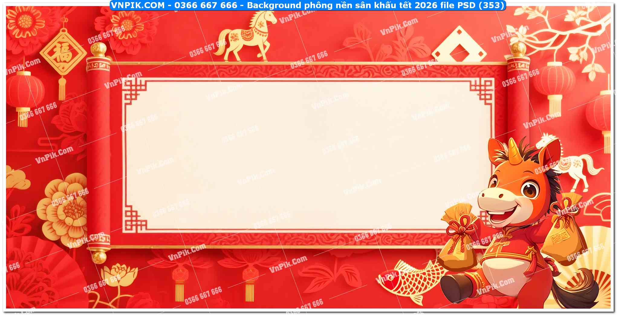 Background phông nền sân khấu tết 2026 file PSD (353)