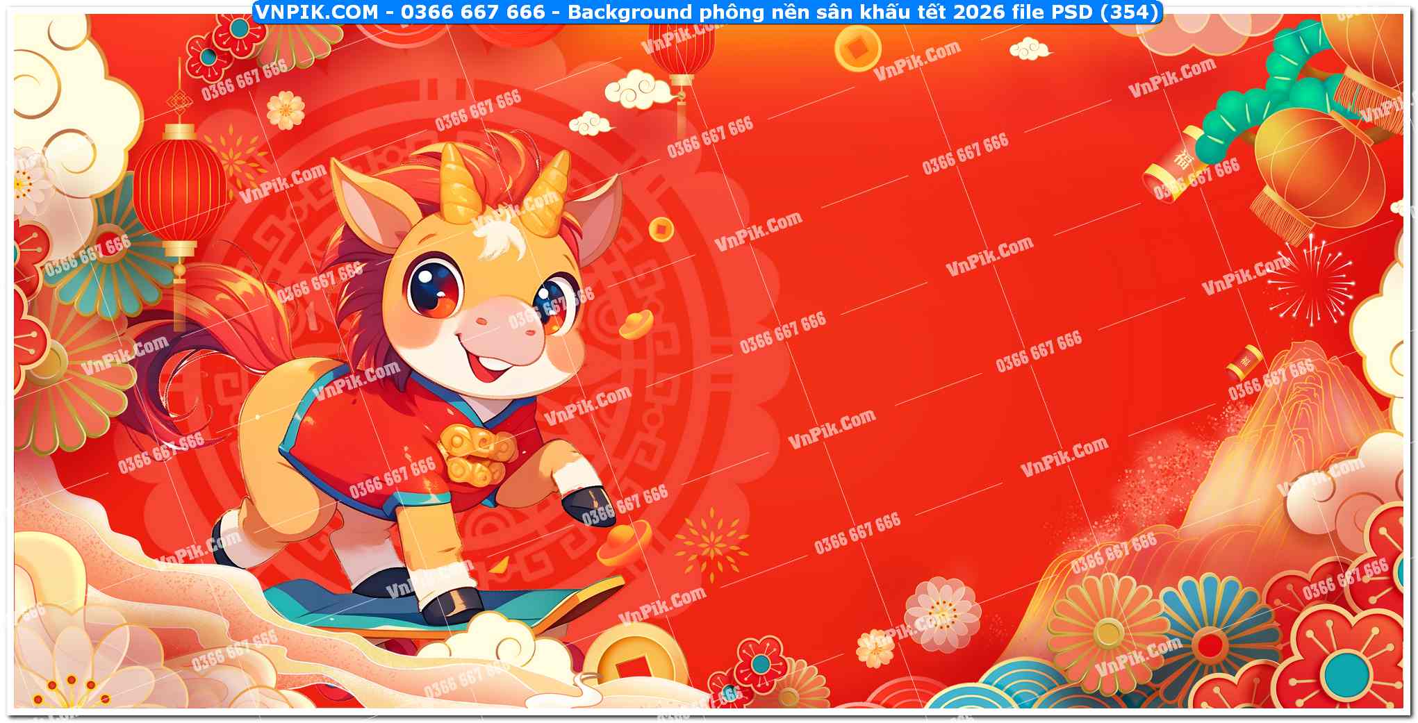 Background phông nền sân khấu tết 2026 file PSD (354)