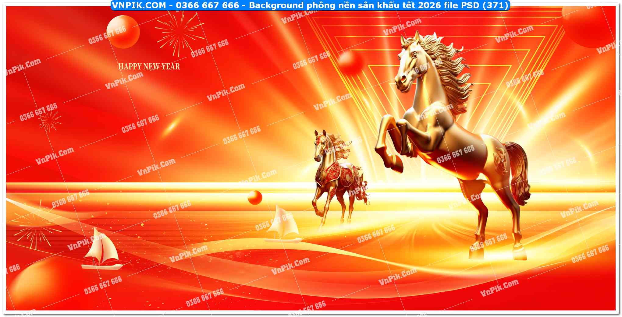 Background phông nền sân khấu tết 2026 file PSD (371)