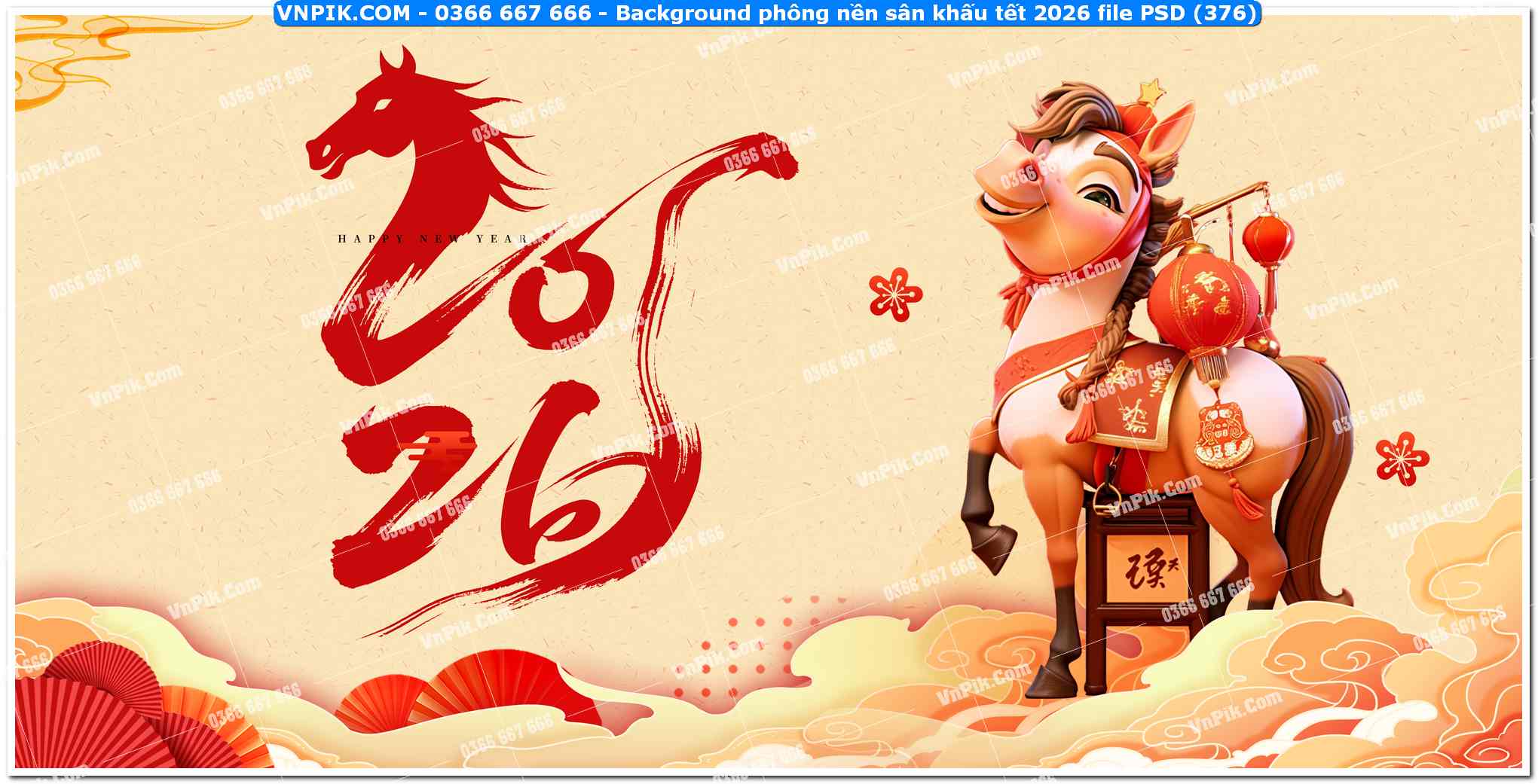 Background phông nền sân khấu tết 2026 file PSD (376)