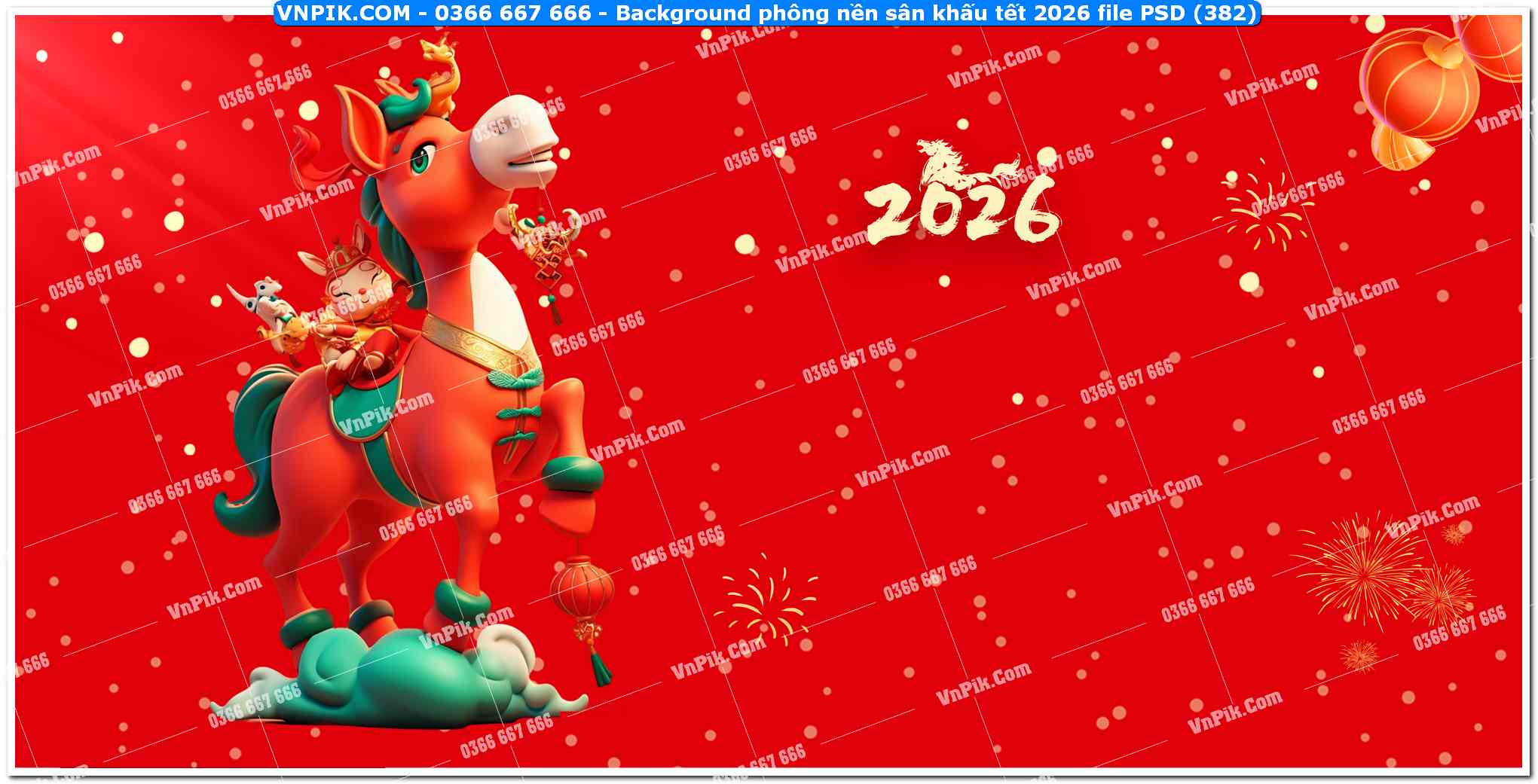 Background phông nền sân khấu tết 2026 file PSD (382)