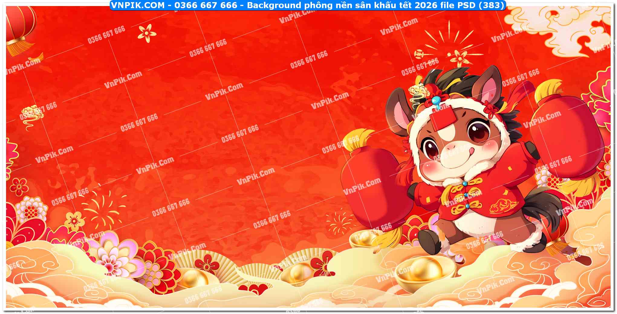 Background phông nền sân khấu tết 2026 file PSD (383)