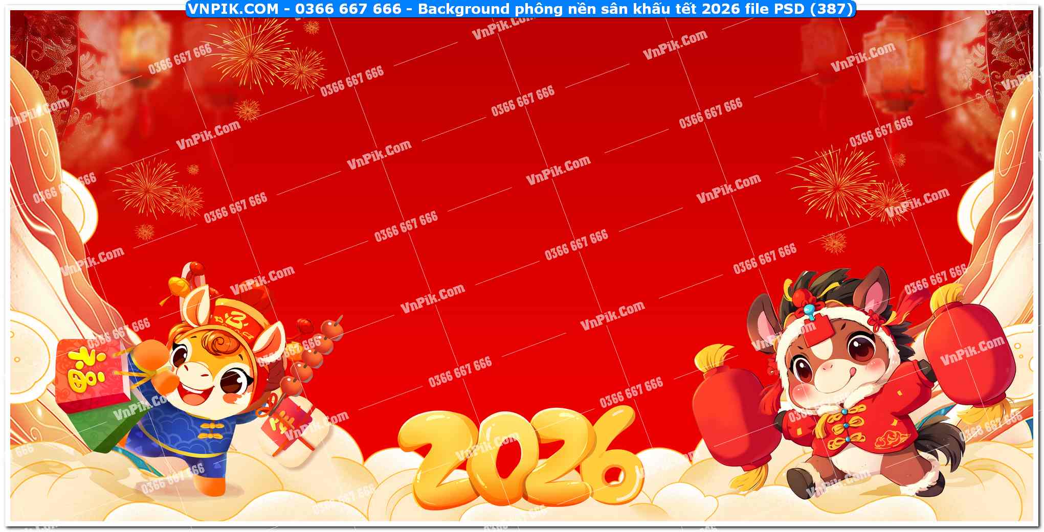 Background phông nền sân khấu tết 2026 file PSD (387)