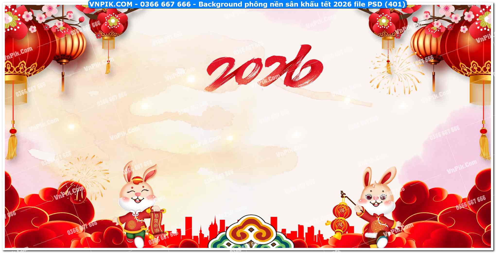 Background phông nền sân khấu tết 2026 file PSD (401)