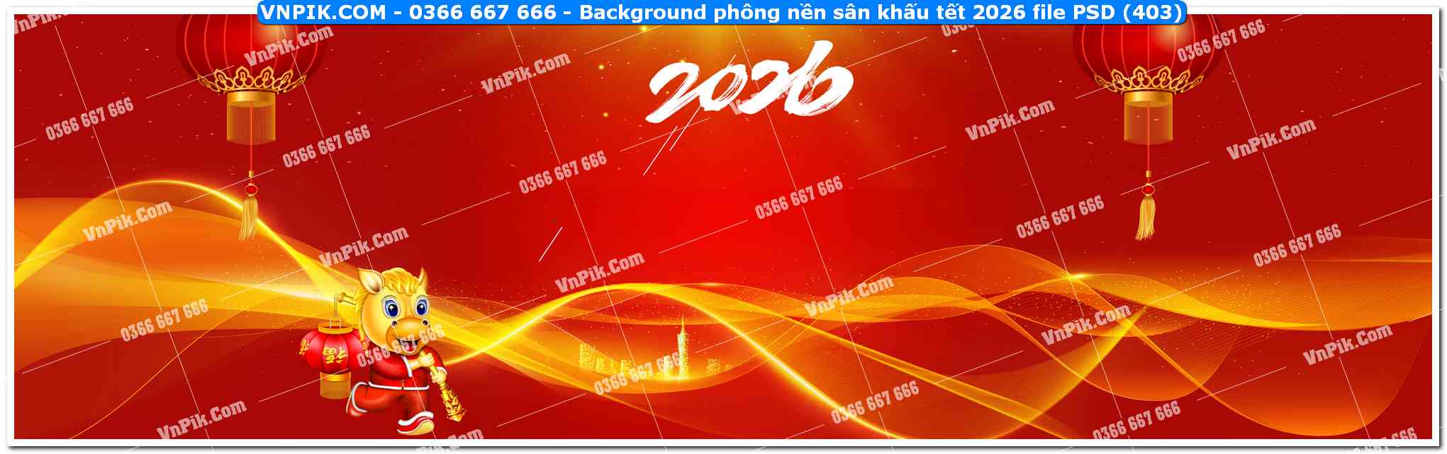 Background phông nền sân khấu tết 2026 file PSD (403)